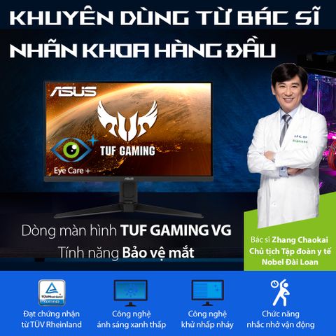  Màn hình ASUS TUF Gaming VG259QM 25″ IPS 280Hz G-Sync Compatible DisplayHDR 400 