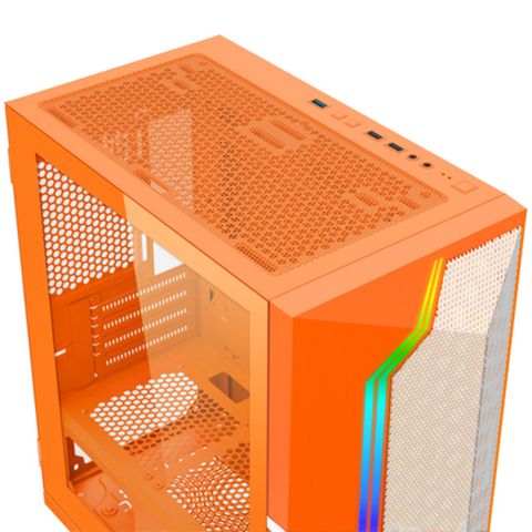  Case XIGMATEK GEMINI II ORANGE 3FB 