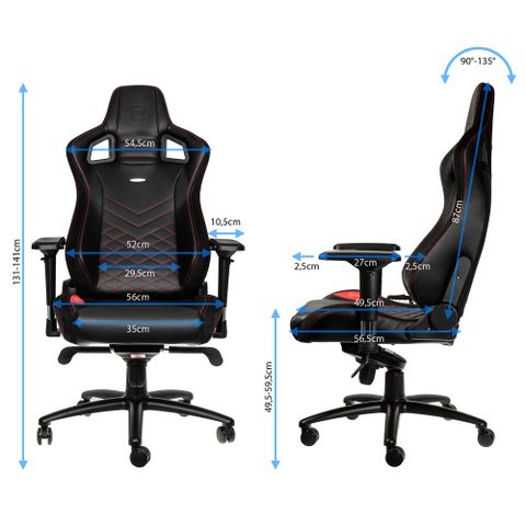  Ghế Chơi Game NobleChairs Epic Series Black/Red 