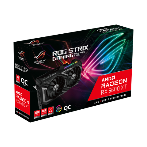  ASUS ROG STRIX RADEON RX 6600 XT GAMING OC O8GB GDDR6 