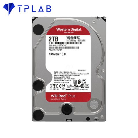  HDD WD Red Plus 2TB 3.5 inch SATA III 128MB Cache 5400RPM WD20EFZX 