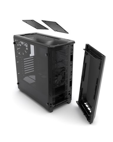  Case PHANTEKS Eclipse P400S Mid Tower Silent Case,Tempered Glass, Satin Black 