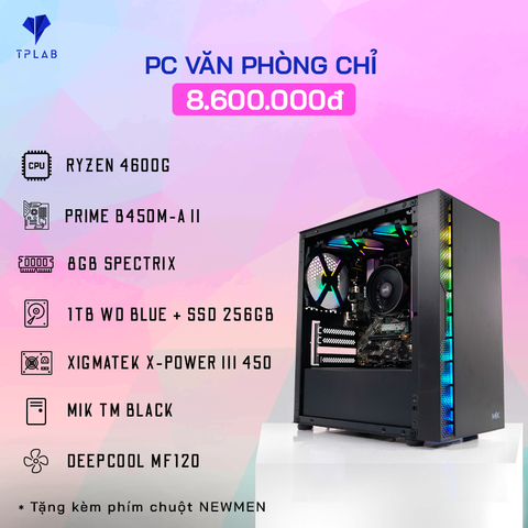  PC VĂN PHÒNG RYZEN 5 4600G 