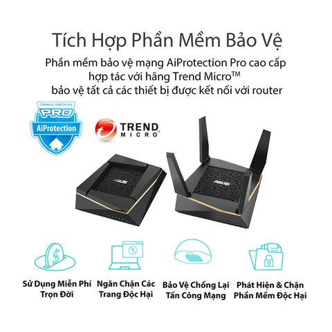  Router wifi ASUS RT - AX92U (2-PK) Gaming Wifi Router 