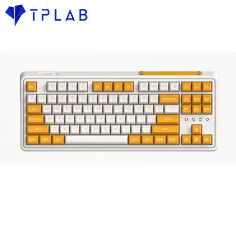  Bàn phím FL-Esports CMK87 Yellow & White 3 Mode ( Kallih Switch ) (USBC/Hotswap/Bluetooth/AAA) 