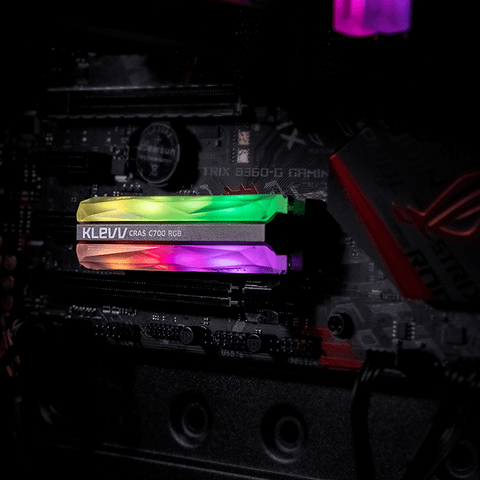  SSD KLEVV CRAS C700 RGB M2 NVMe Gen3x4 480GB 