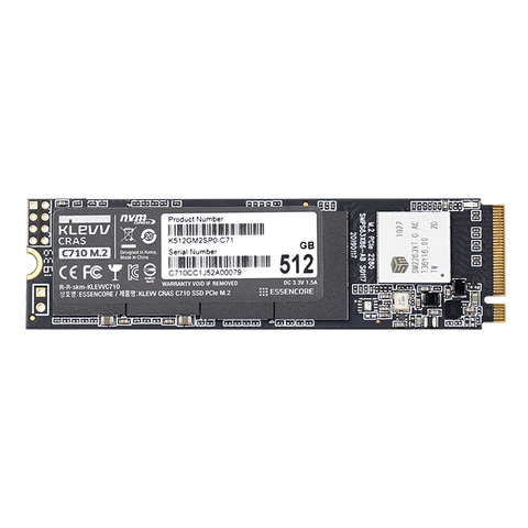  SSD KLEVV CRAS C710 M2 NVMe Gen3x4 512GB 