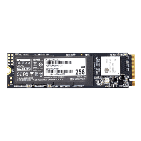  SSD KLEVV CRAS C710 M2 NVMe Gen3x4 256GB 