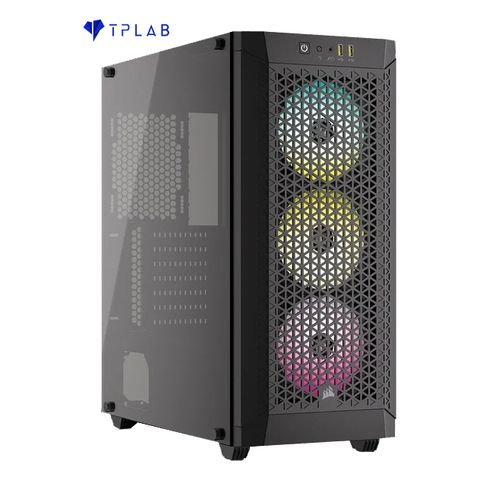  Case máy tính Corsair 480T RGB Airflow Tempered Glass Mid-Tower Black 
