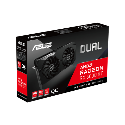  ASUS RADEON RX 6600 XT DUAL OC O8GB GDDR6 