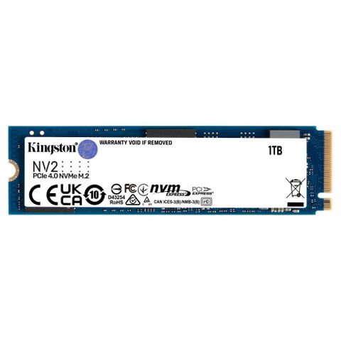  SSD Kingston NV2 1TB M.2 2280 NVMe PCIe Gen4 x4 (SNV2S/1000G) 