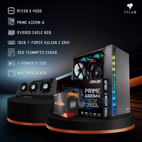  PC TPLAB Ryzen 5 4500 | RX 6600 