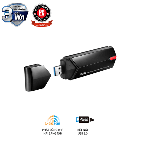  USB Wifi ASUS USB - AC68 Wireless AC1900 