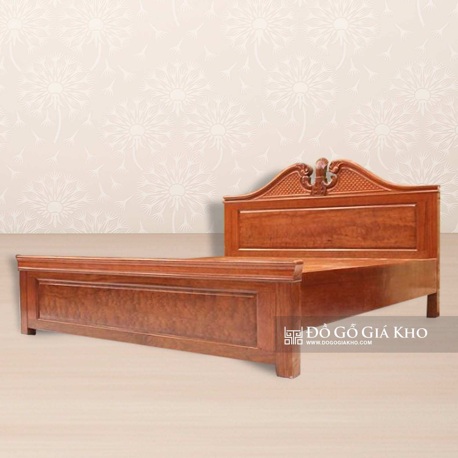 GN067 - GIƯỜNG GỖ GỘI - PN