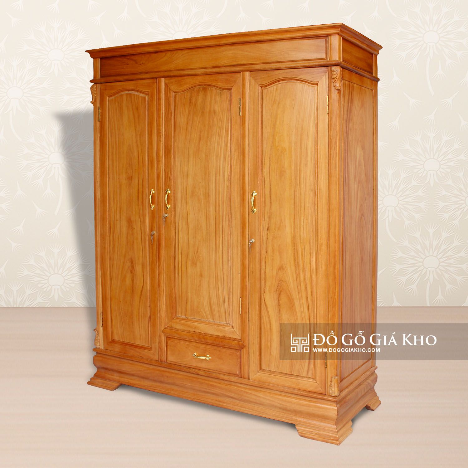 TA111 - TỦ ÁO GỖ GÕ - PN