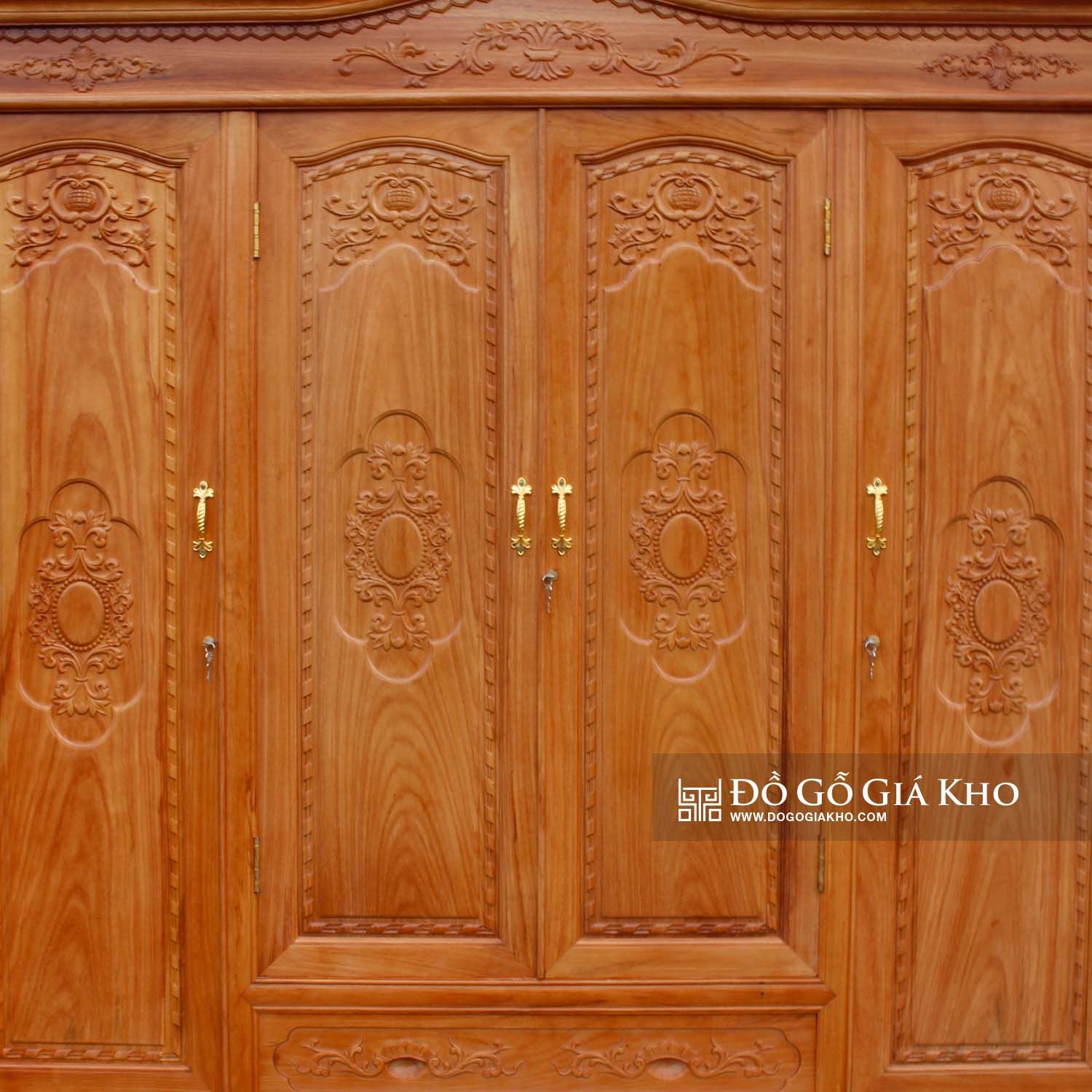 TA111 - TỦ ÁO GỖ GÕ - PN