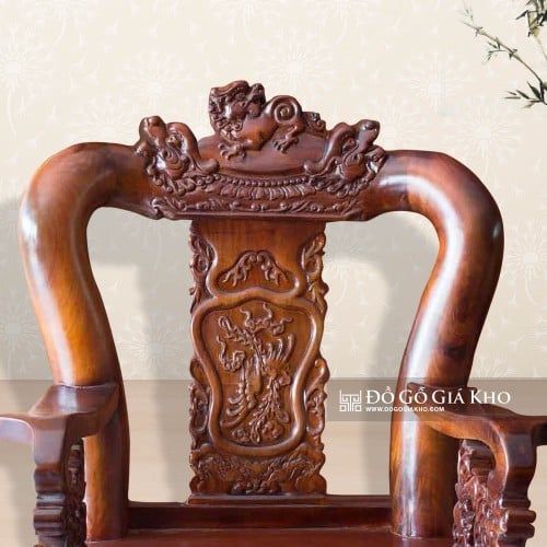 BG039 - BÀN GHẾ GỖ TRÀM TAY 12 - PK