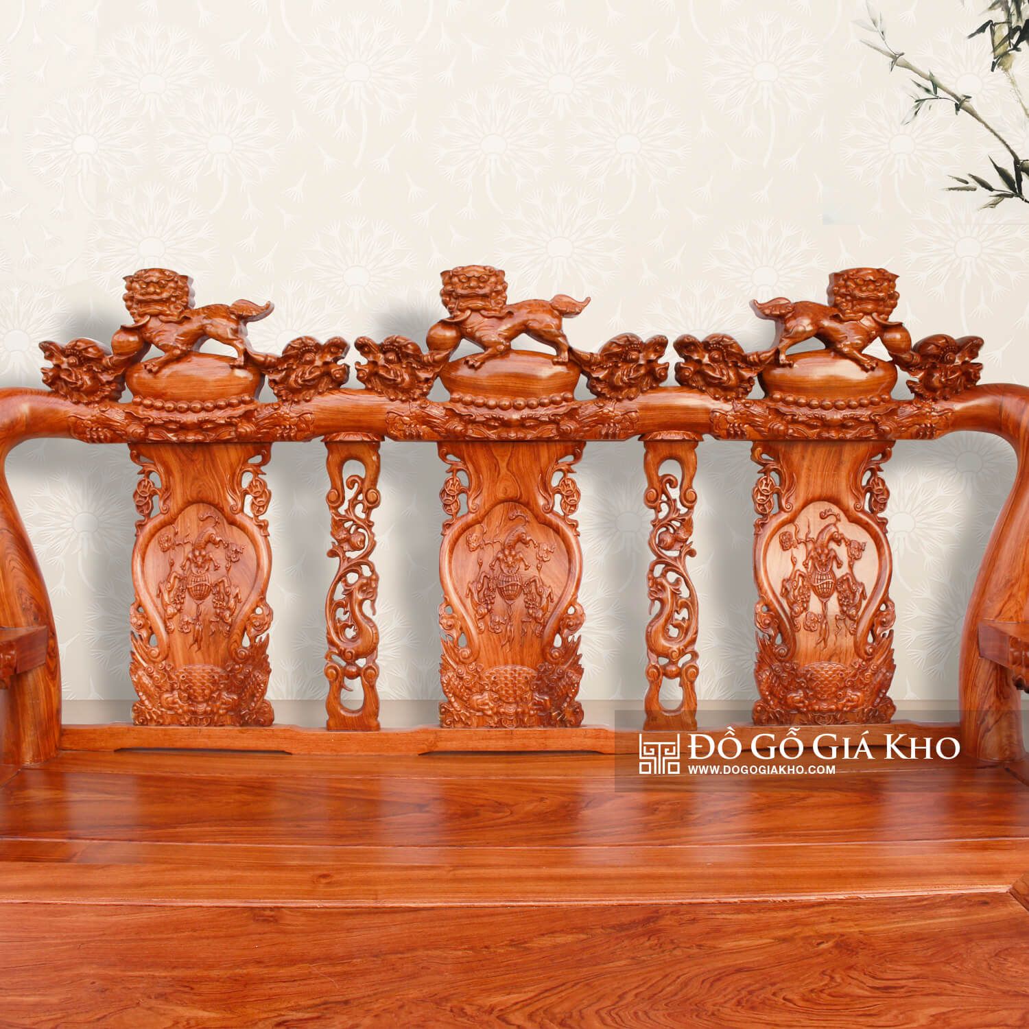 BG003 - BÀN GHẾ GỖ HƯƠNG ĐÁ TAY 12 - PK