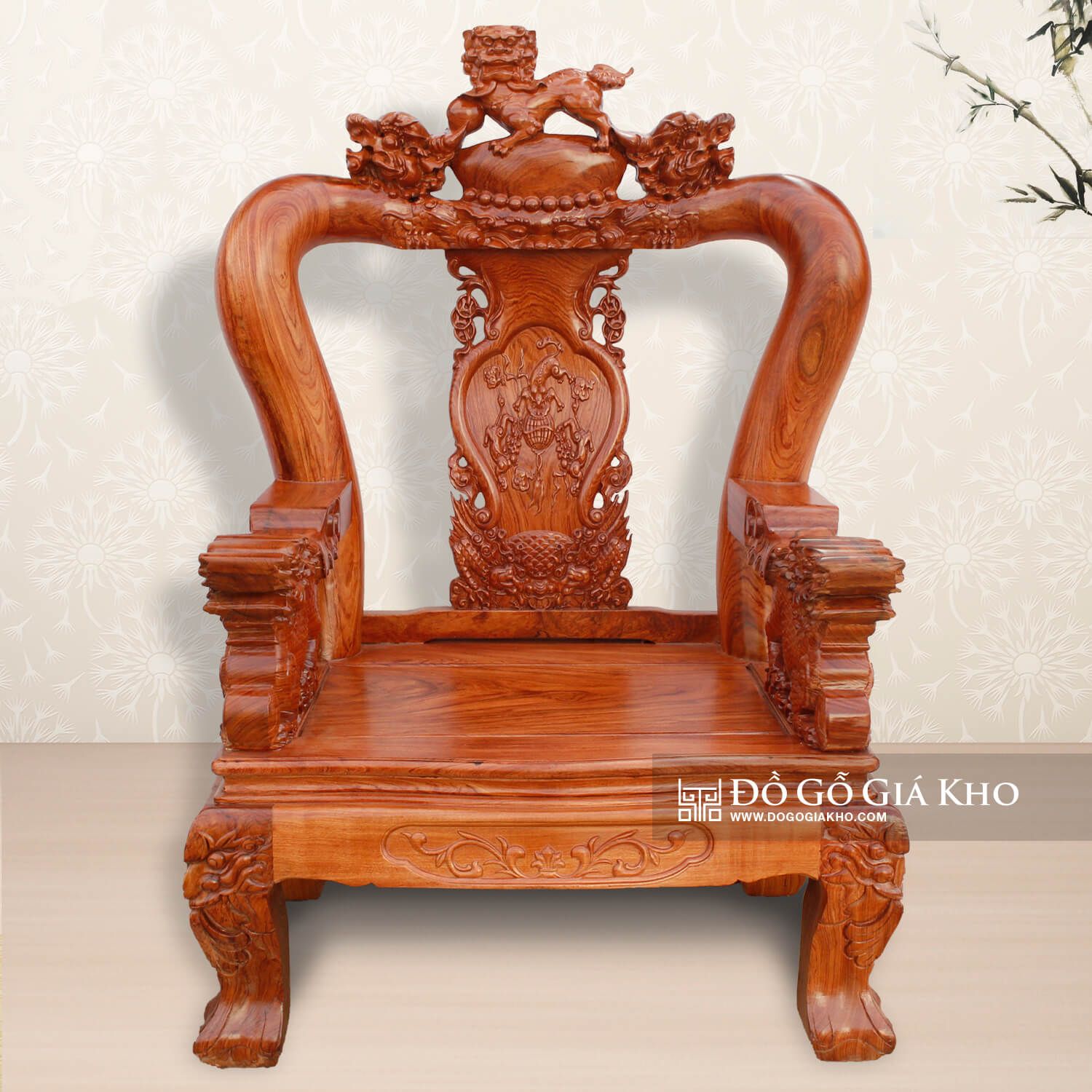 BG003 - BÀN GHẾ GỖ HƯƠNG ĐÁ TAY 12 - PK