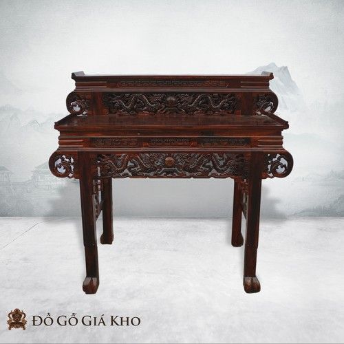 BT035 - BÀN THỜ GỖ MUỒNG 2 TẦNG - PT