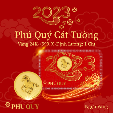 Ngựa vàng - Phú Quý Cát Tường (24K 999.9)