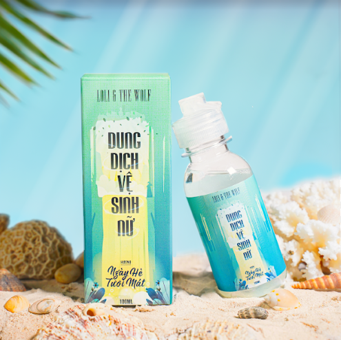 Dung dịch vệ sinh phụ nữ chai 100ml thành phần tự nhiên giúp làm sạch khử mùi hôi giảm viêm ngứa vùng kín - LOLI & THE WOLF