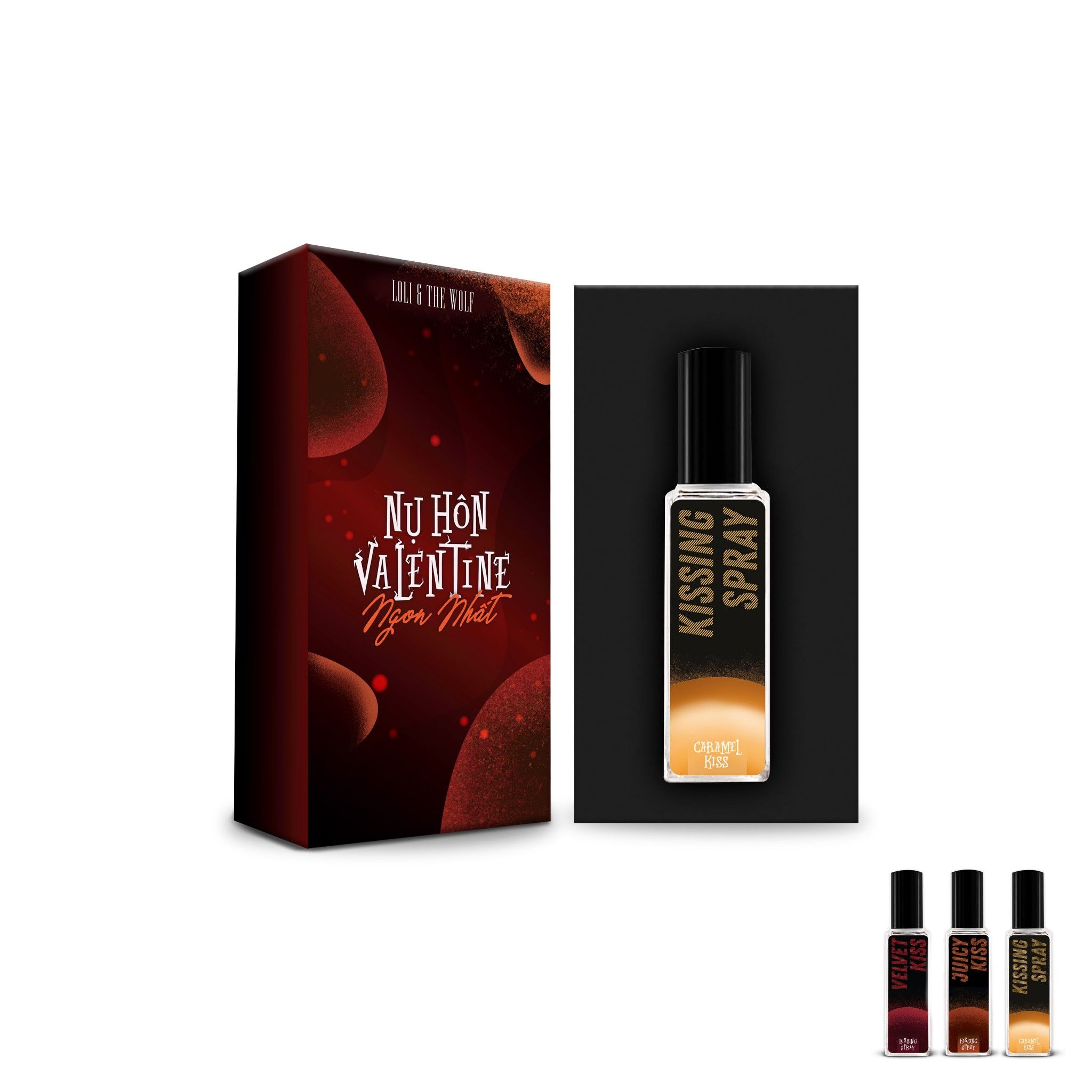 Kissing Spray Juicy Kiss vị Đào chai 20ml - LOLI & THE WOLF