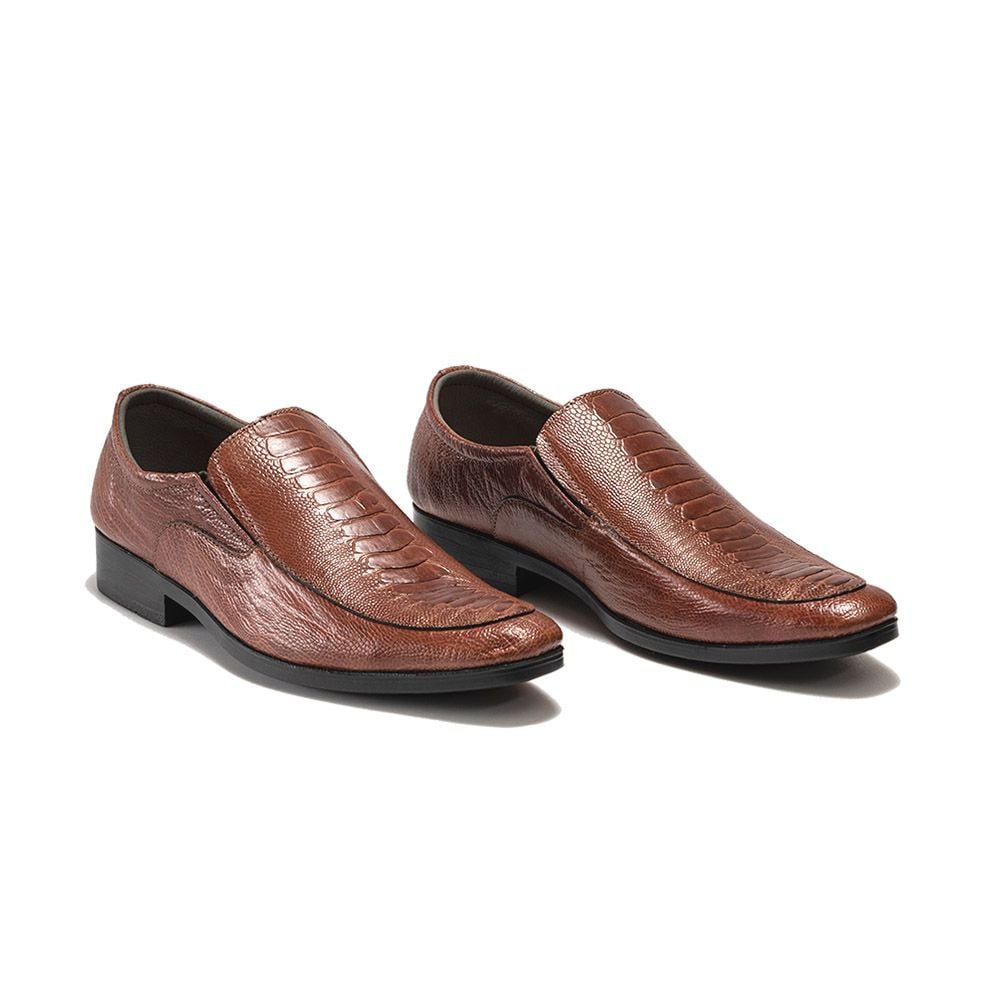 Fujita Tây Loafer Chân Đà Điểu Cao Cấp