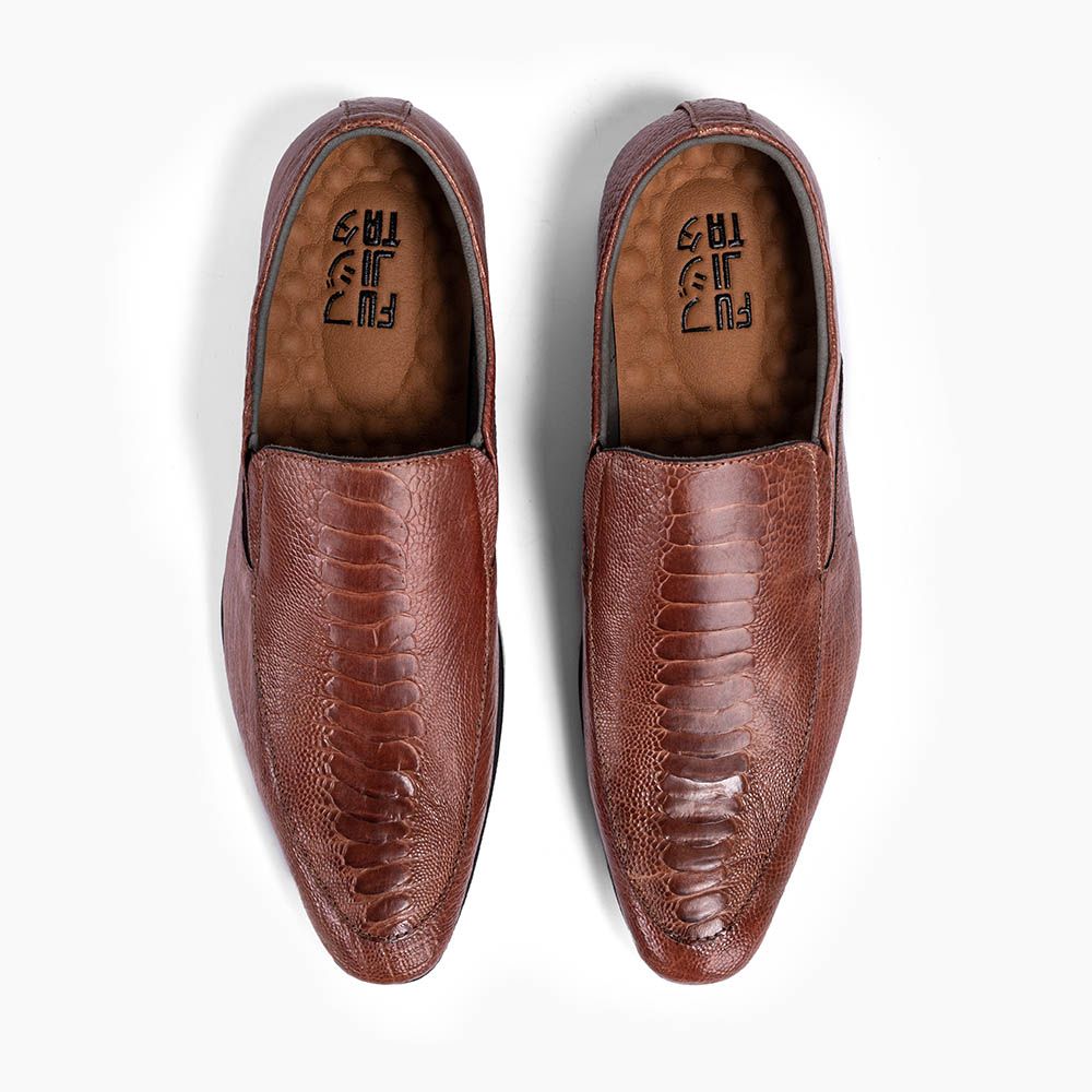 Fujita Tây Loafer Chân Đà Điểu Cao Cấp