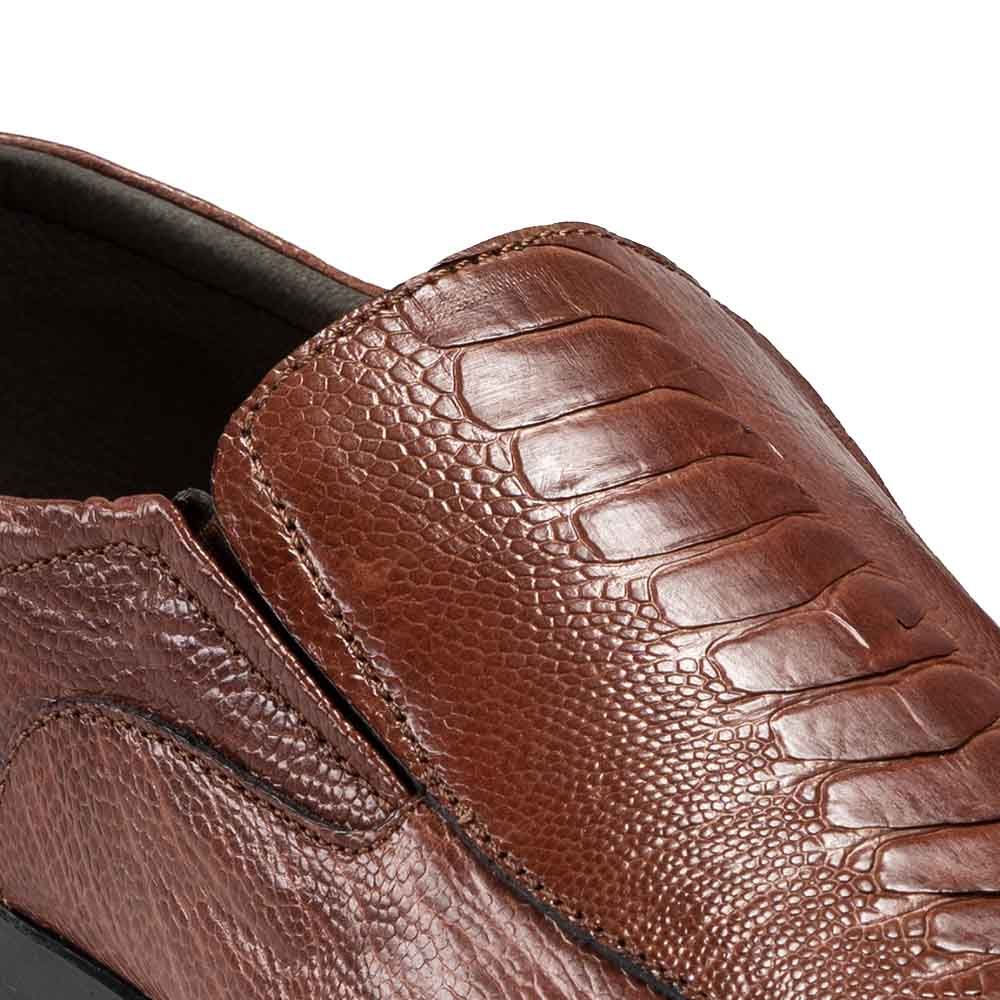 Fujita Tây Loafer Chân Đà Điểu Cao Cấp