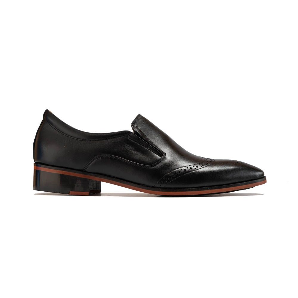 Fujita Tây Loafer Đế Phíp Vàng Da Nappa