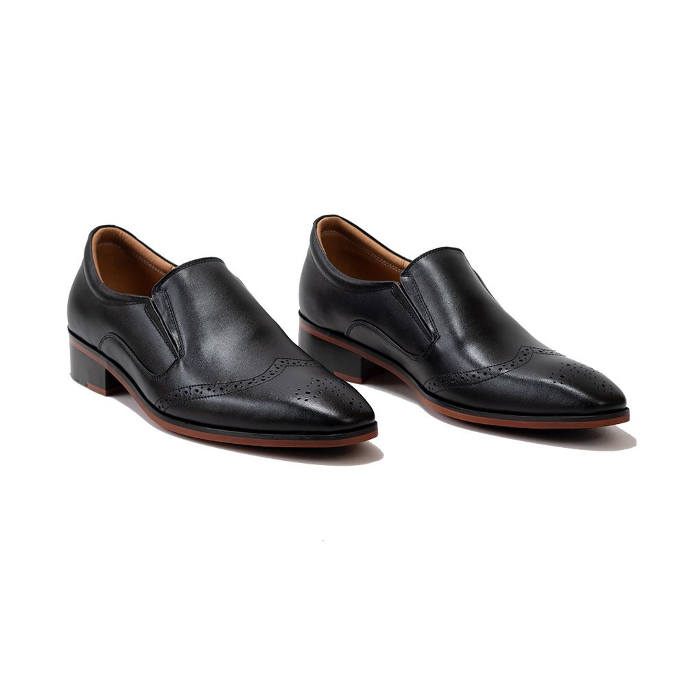 Fujita Tây Loafer Đế Phíp Vàng Da Nappa
