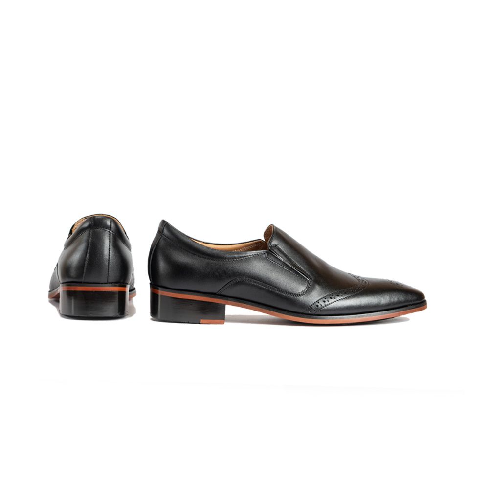 Fujita Tây Loafer Đế Phíp Vàng Da Nappa