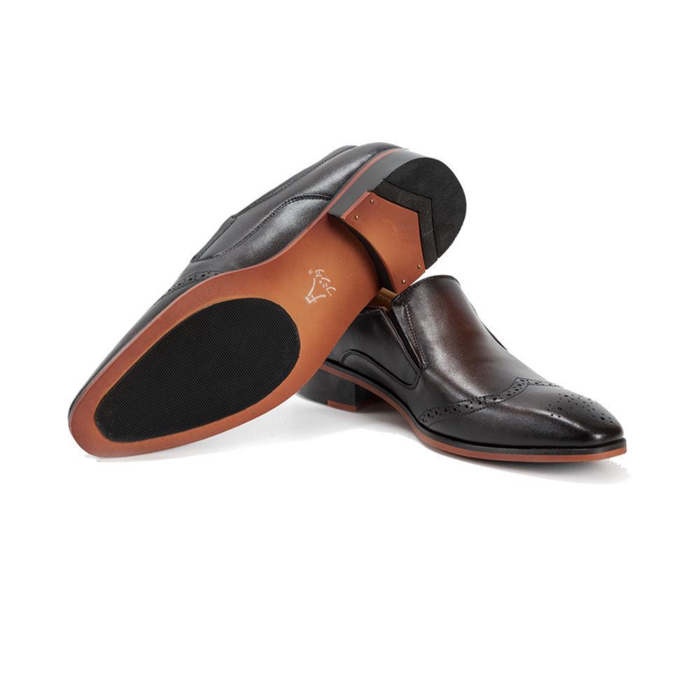 Fujita Tây Loafer Đế Phíp Vàng Da Nappa