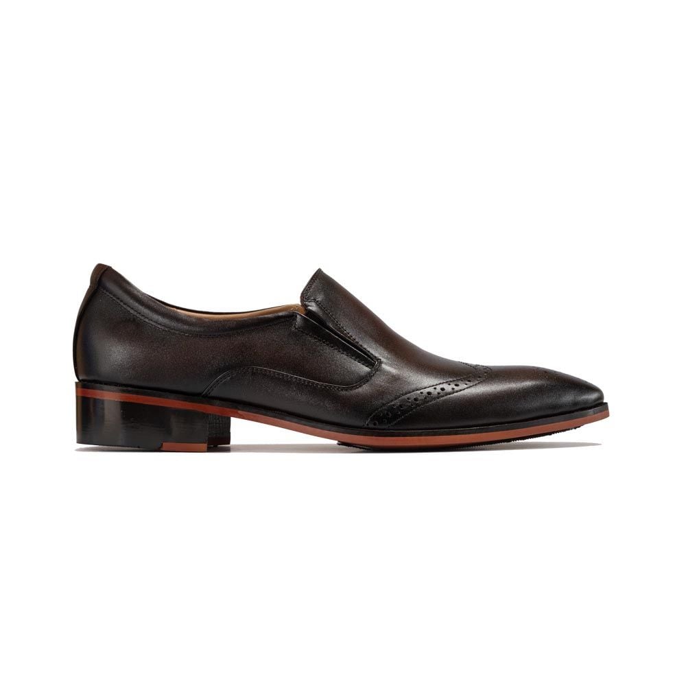 Fujita Tây Loafer Đế Phíp Vàng Da Nappa