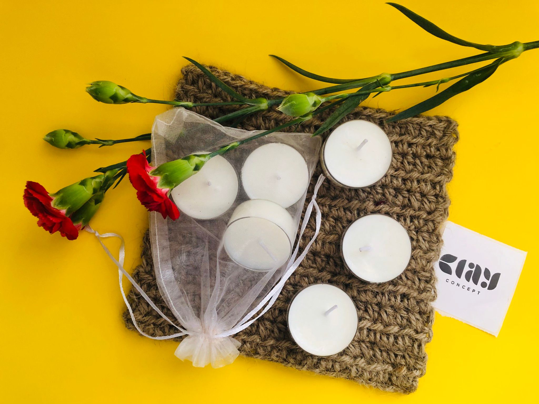 Nến Tealight Handmade - 100% Sáp Đậu Nành - NH06