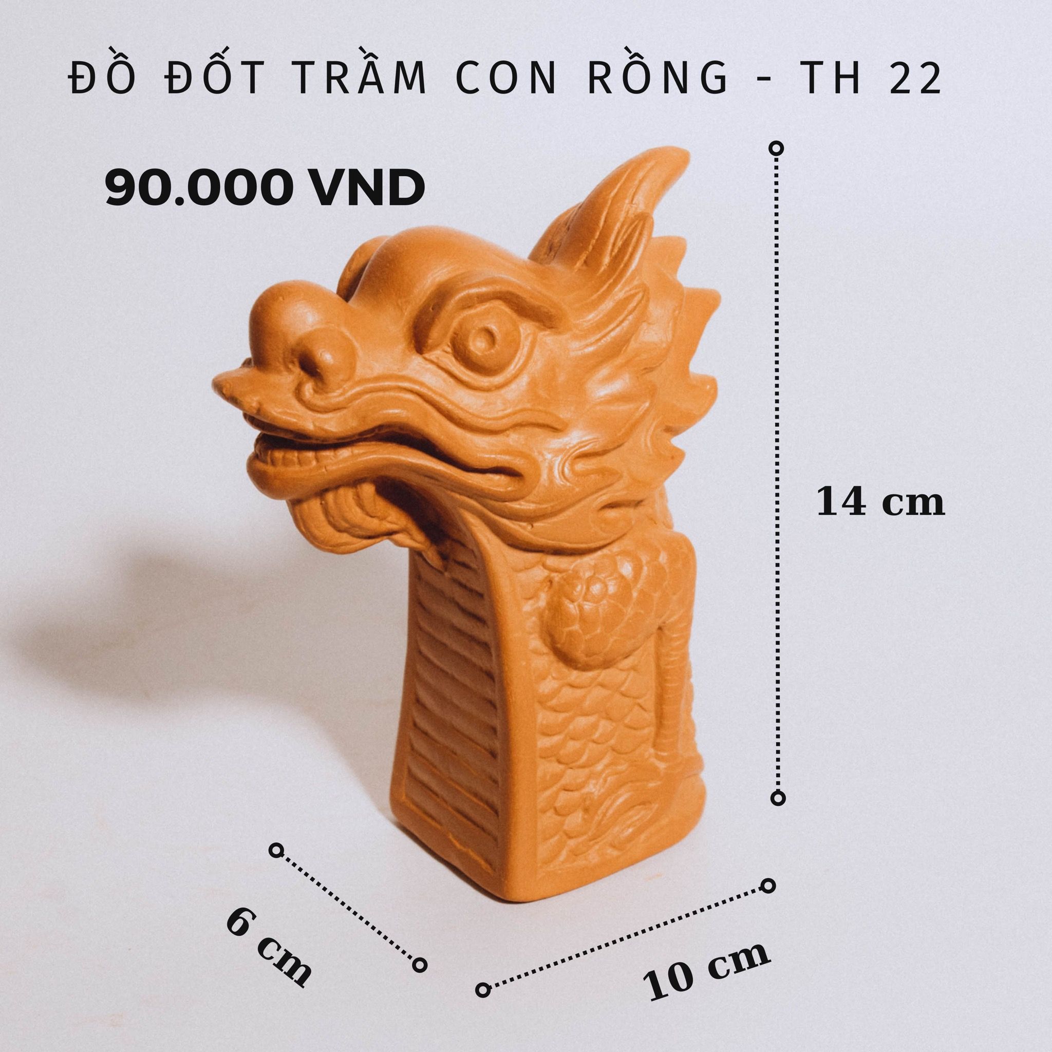 Đồ Đốt Trầm Hương Đầu Rồng - TH22