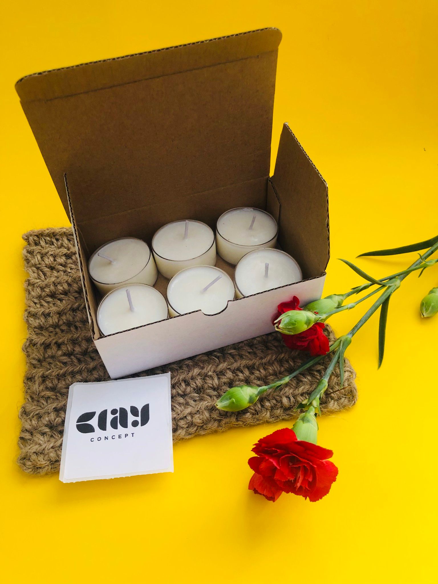 Nến Tealight Handmade - 100% Sáp Đậu Nành - NH06