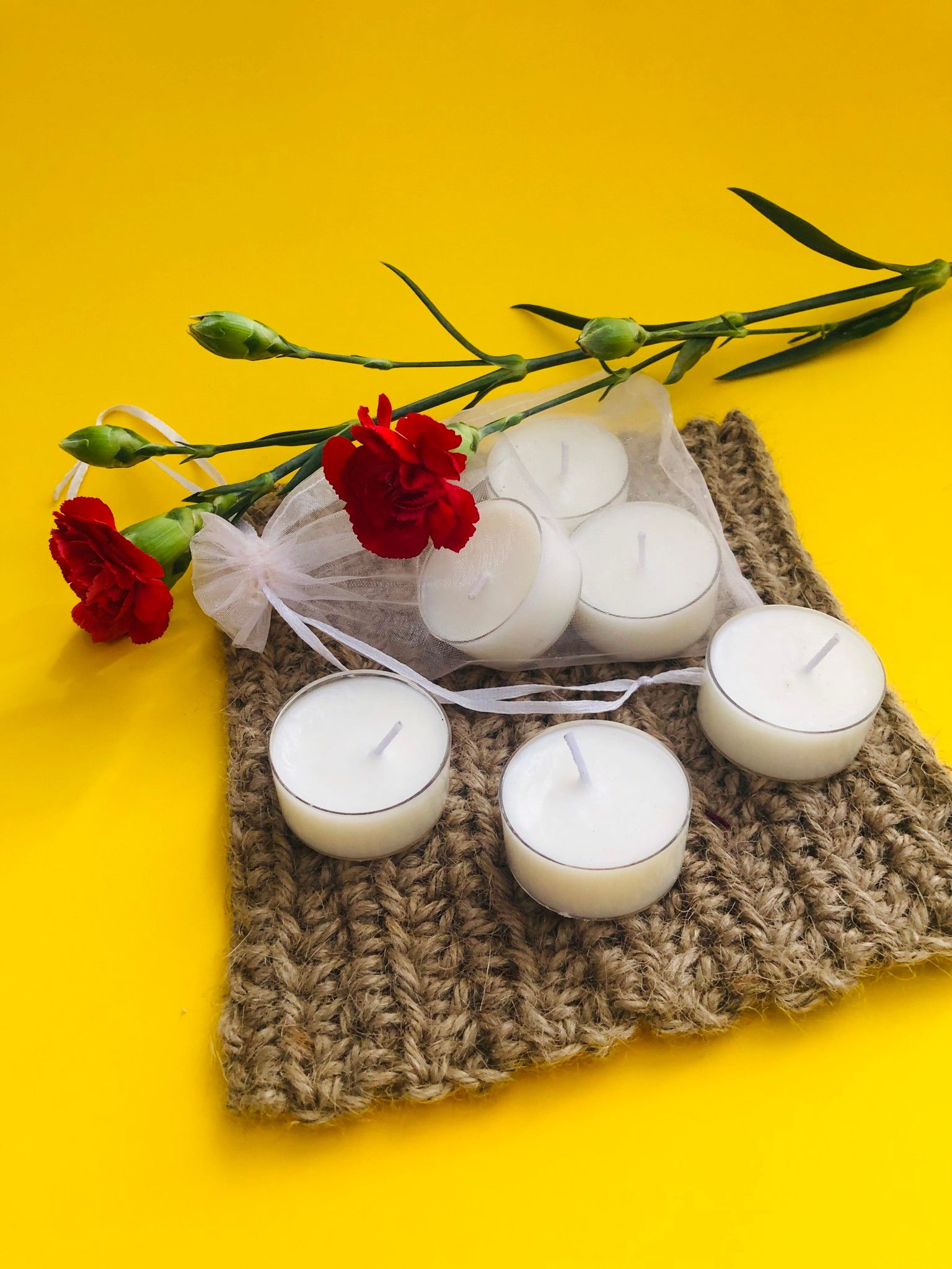 Nến Tealight Handmade - 100% Sáp Đậu Nành - NH06