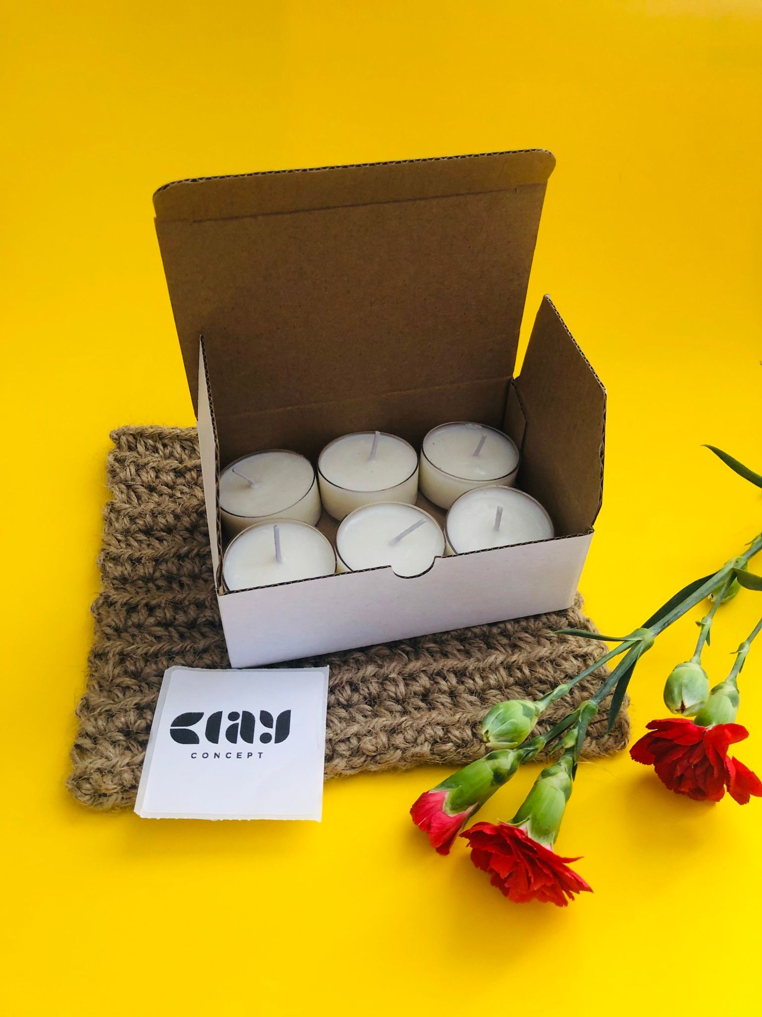 Nến Tealight Handmade - 100% Sáp Đậu Nành - NH06