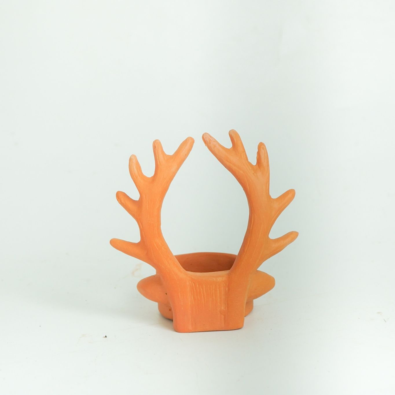 Đế Bỏ Nến Tealight Đất Nung - Sừng Tuần Lộc - DN39