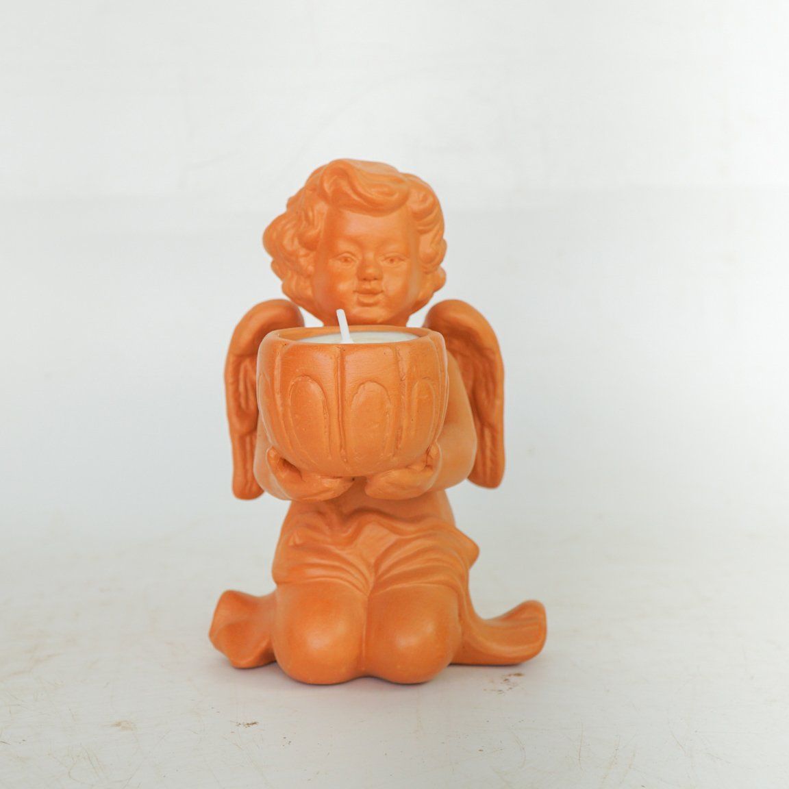 Đèn Đốt Nến Đất Nung Thiên Thần - Angel Candle Holder - DN51