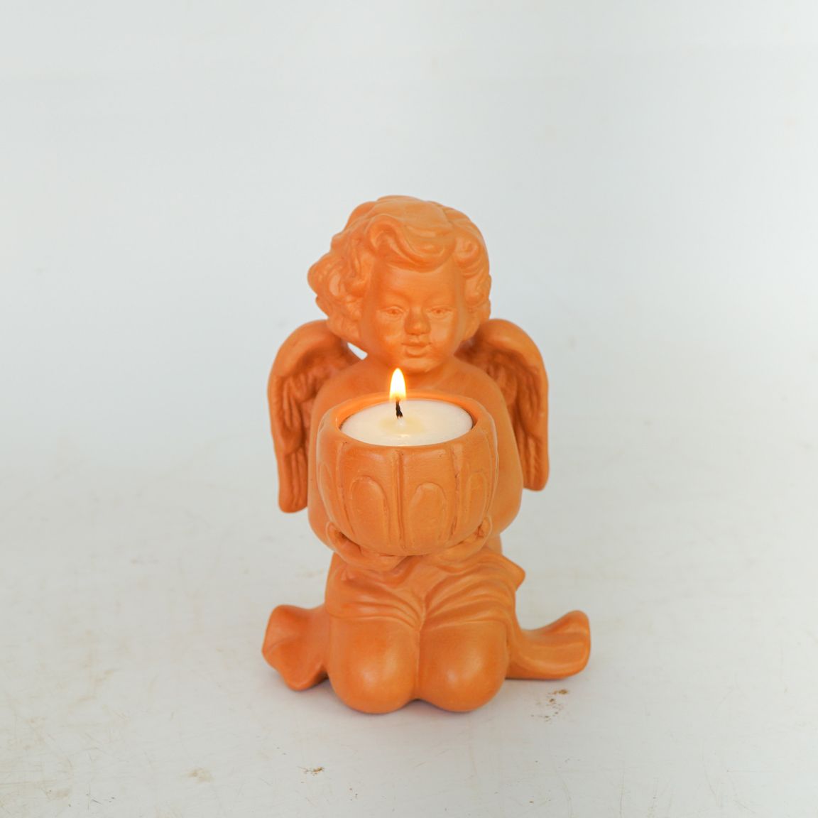 Đèn Đốt Nến Đất Nung Thiên Thần - Angel Candle Holder - DN51