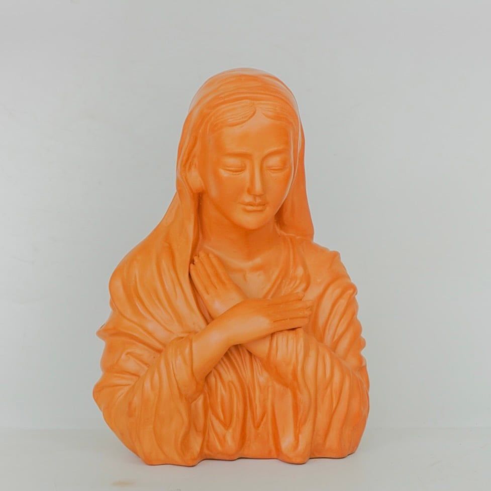 Tượng Đức Mẹ Đất Nung / Terra Cotta Saint Mary Statue - TTT46