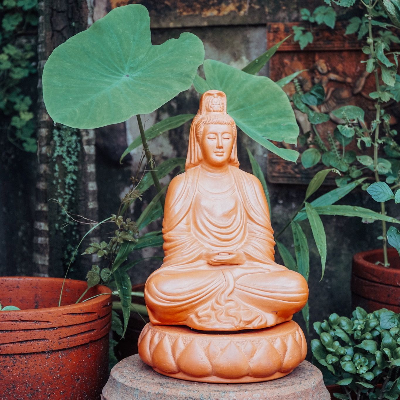 Tượng Phật Quan Âm Đất Nung - TTT55