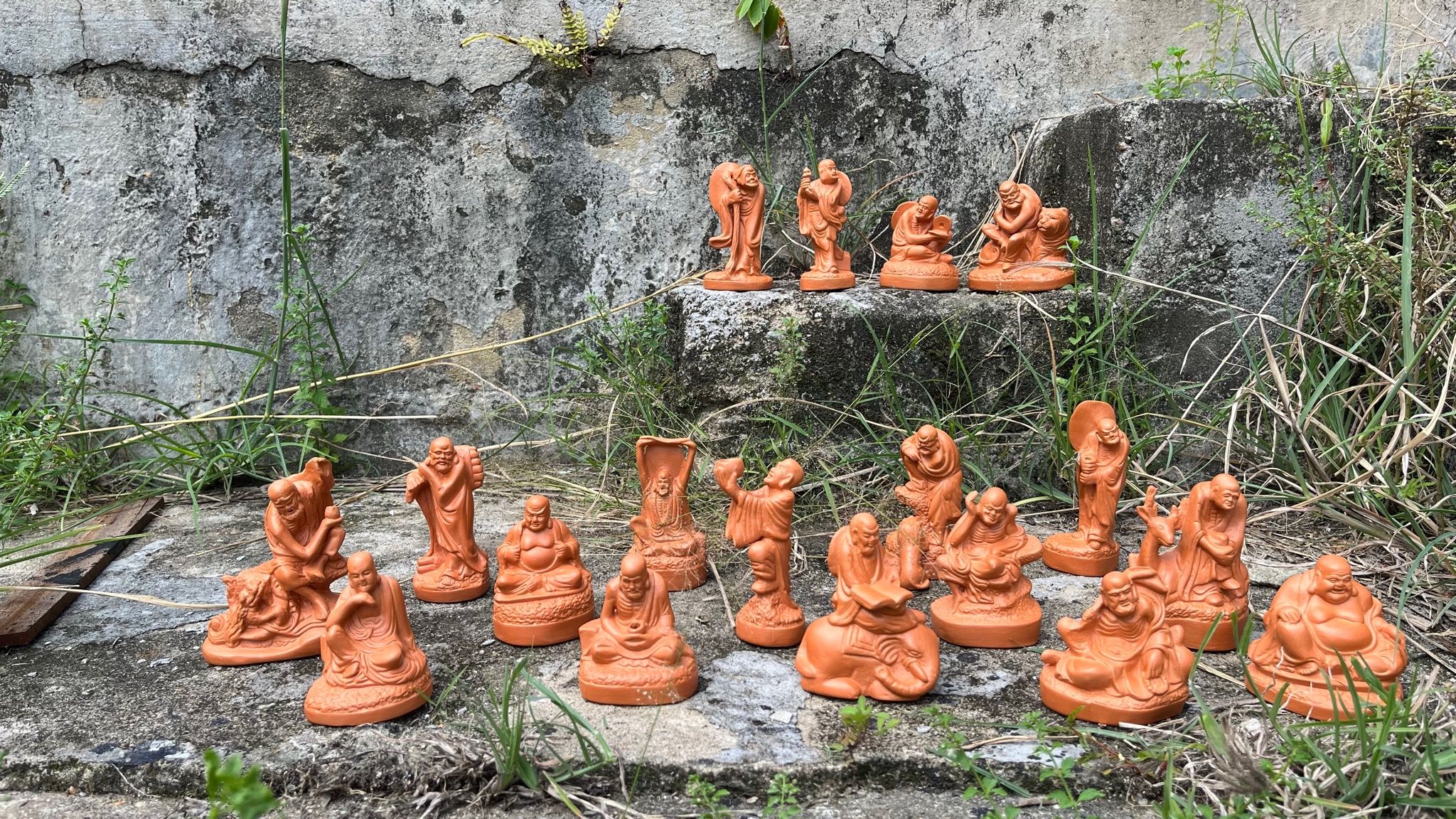 Bộ Tượng Thập Bát La Hán Đất Nung - TTT82