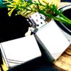 BẬT LỬA ZIPPO BẠC KHỐI STERLING BẢN CHẶT GÓC TRƠN BÓNG ZB37