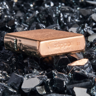 Bật Lửa Zippo 48107 – Zippo Solid Copper Case With Black Coated Stainless Steel Insert – Zippo Đồng Đỏ Nguyên Khối 2022 Z313