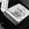 BẬT LỬA ZIPPO ARMOR VỎ DẦY BẠC ĐÚC NGUYÊN KHỐI STERLING CHỦ ĐỀ THUẬN BUỒM XUÔI GIÓ ZB19