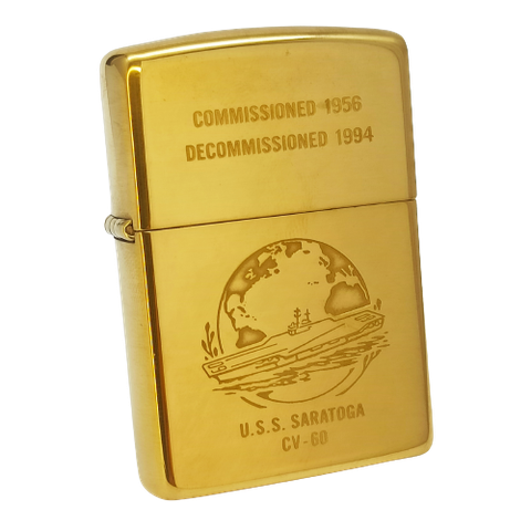 Bật Lửa Zippo Đồng Khối Tầu Chiến Tầu Sân Bay Hiếm Gặp Đời X La Mã Sản Xuất Năm 1994 ZL512